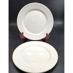 Vintage Dudson Duraline White Ceramic 3 Plates Set Stoke-On-Trent England DH1328
